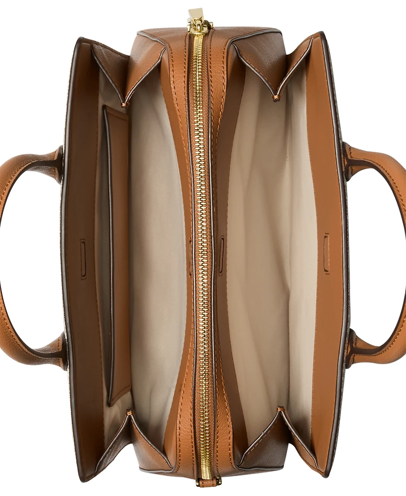 Michael Kors Laila Medium Signature Logo Satchel