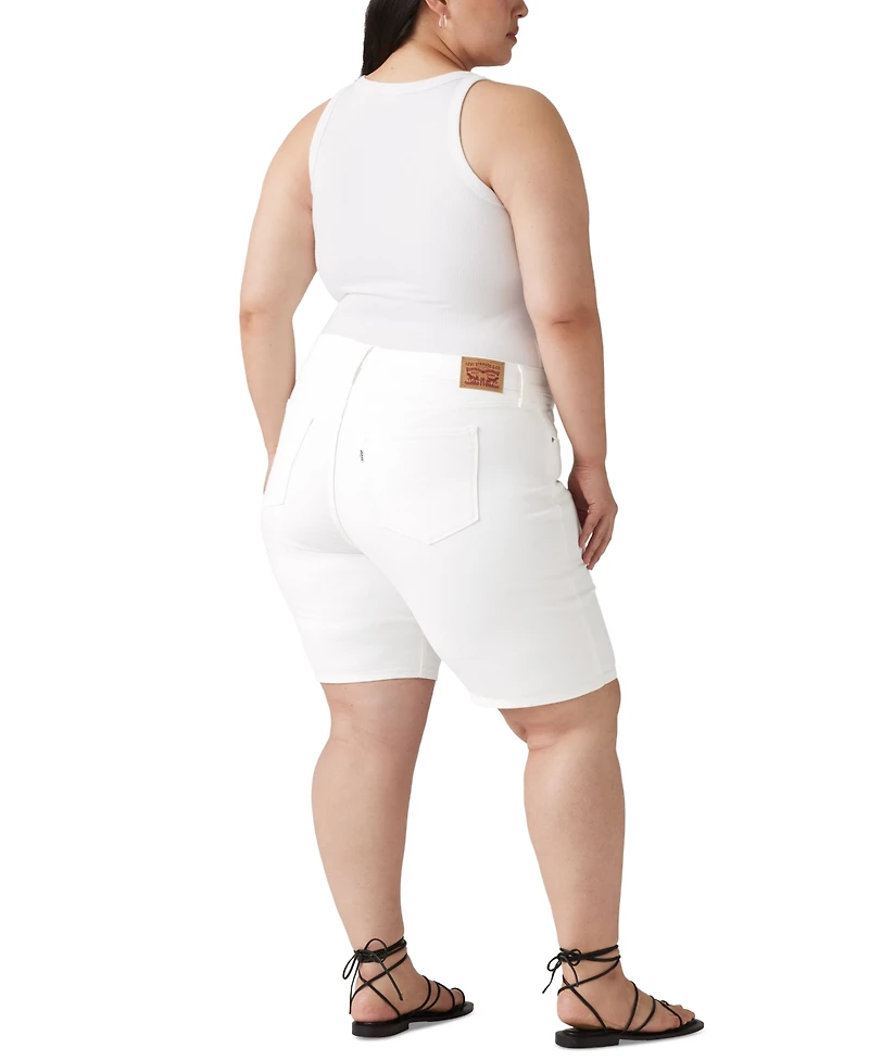Levi's Plus Mid-Rise Shaping Bermuda Shorts