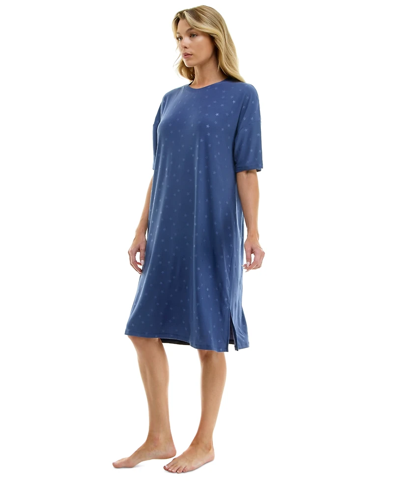 Roudelain Women's Printed Short-Sleeve Sleepshirt