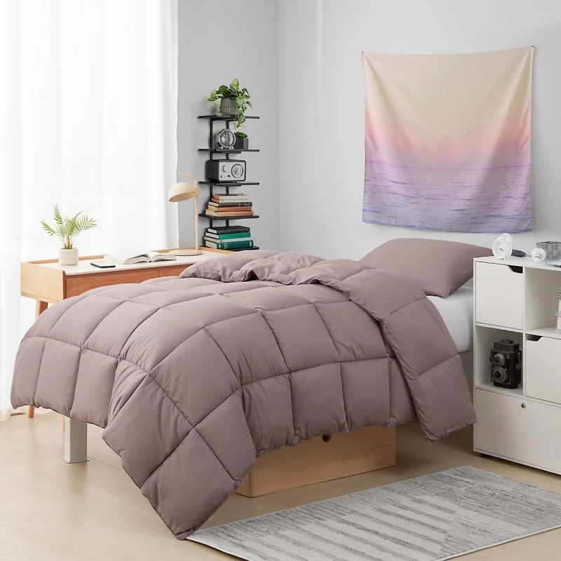 Satin Panda - Coma Inducer Oversized Comforter Set - Bark,Twin Xl