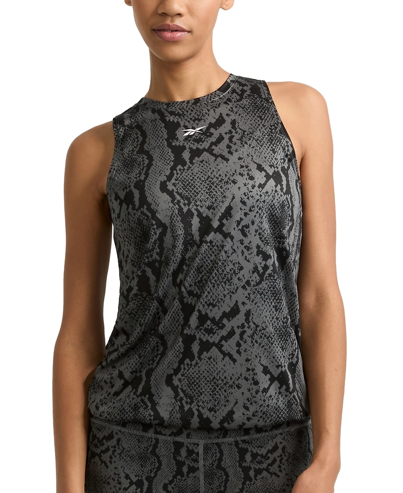 Reebok Women's Snake-Print Performance Tank Top