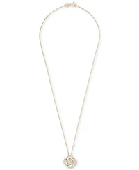 2-Pc. Set Diamond Pendant Necklace & Earrings (1/2 ct. t.w.) in 14k Gold-Plated Sterling Silver, Exclusively at Macy's