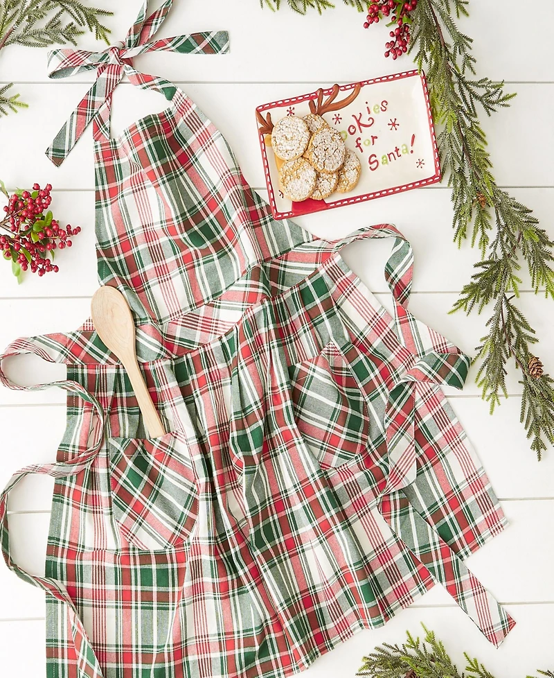 Design Imports Yuletide Plaid Apron