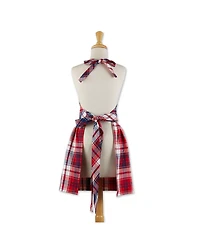 Design Imports Americana Plaid Apron