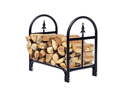 Slickblue Indoor/Outdoor Heavy Duty Steel Firewood Storage Holder for Firewood Organization