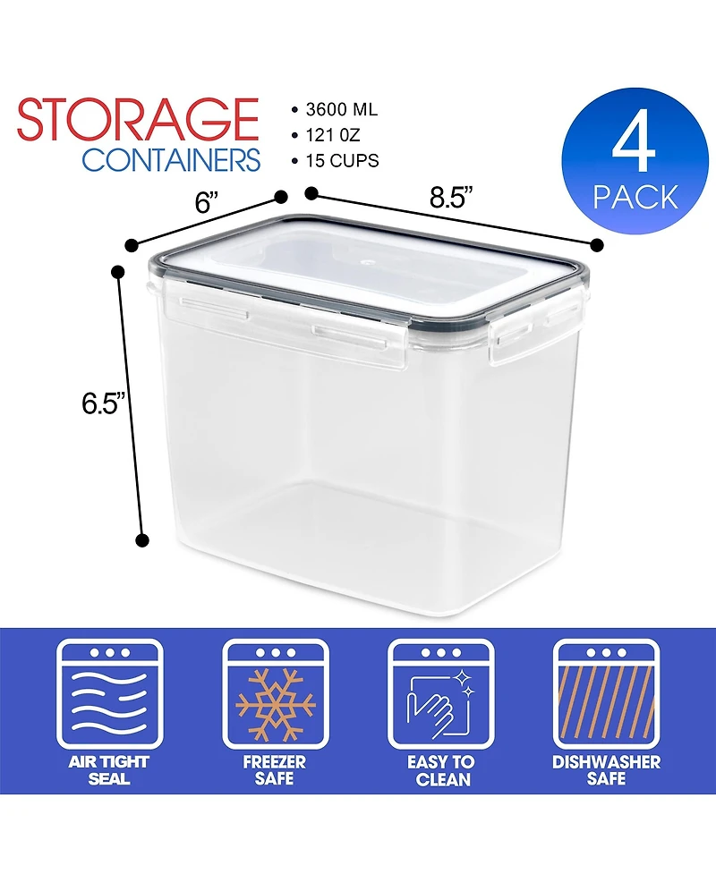 Sorbus Pack (121oz/15cups) Airtight Food Storage Containers with Lids
