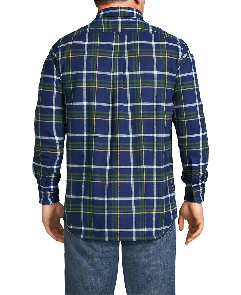 Lands' End Big & Tall Traditional Fit Flagship Flannel Shirt