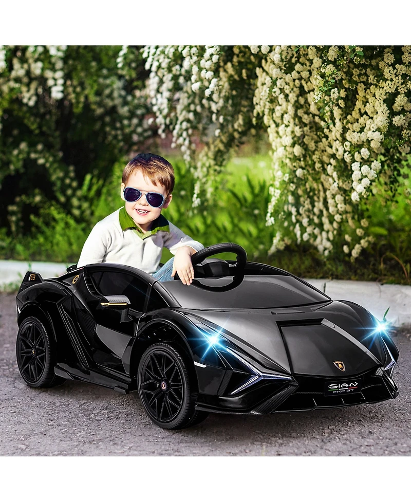 Aosom 12V Lamborghini Sian Licensed Electric Car for Kids