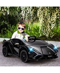 Aosom 12V Lamborghini Sian Licensed Electric Car for Kids