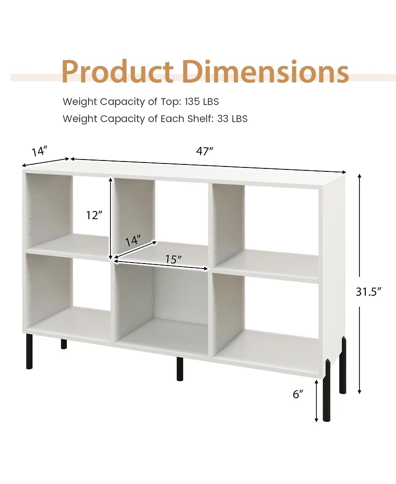 Gouun Open-Back Bookshelf with Drawer for Study
