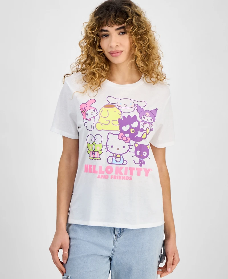 Love Tribe Juniors' Hello Kitty And Friends Graphic T-Shirt