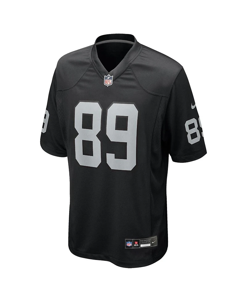Nike Big Boys and Girls Brock Bowers Black Las Vegas Raiders Team Game Jersey