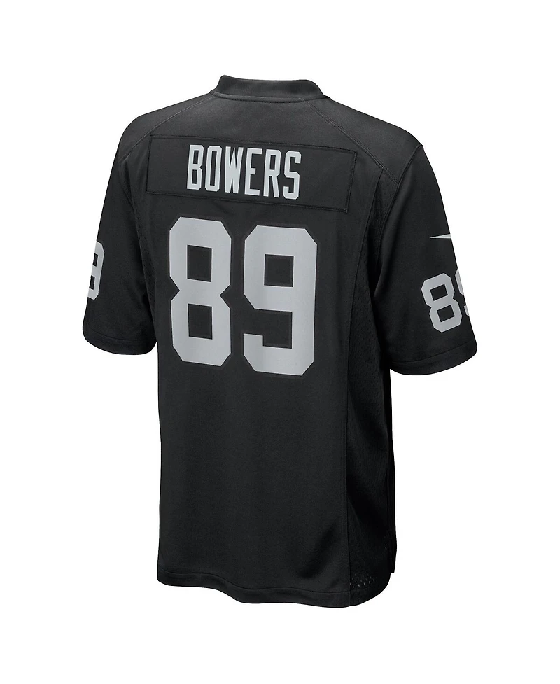 Nike Big Boys and Girls Brock Bowers Black Las Vegas Raiders Team Game Jersey