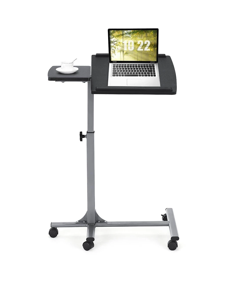 Gouun Adjustable Angle Height Rolling Laptop Table