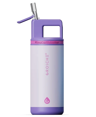 Grosche Alpine Flip 'N Sip 16 oz. Kids Insulated Water Bottle with Straw