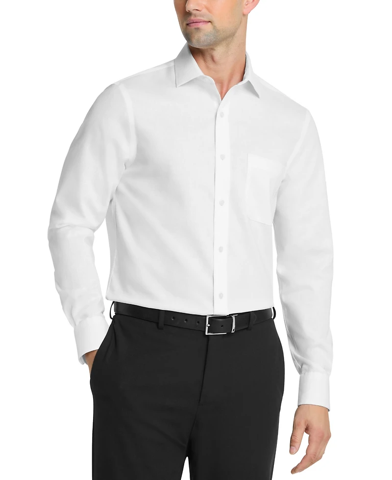 Tommy Hilfiger Mens Regular Fit Linen Dress Shirt