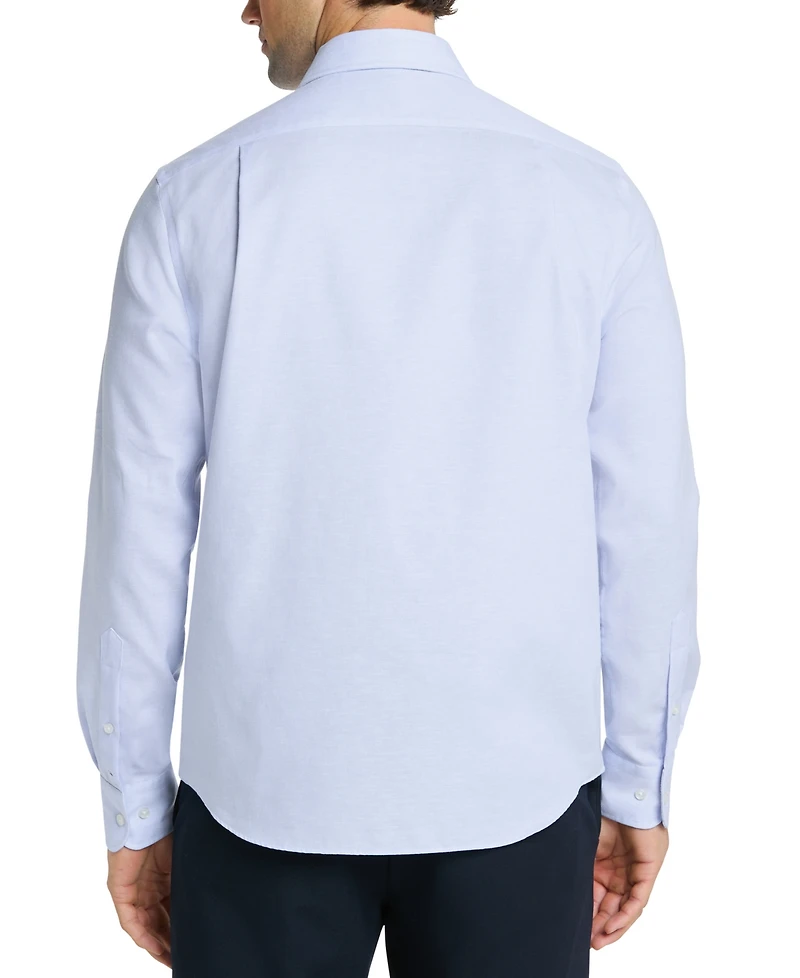 Tommy Hilfiger Mens Regular Fit Linen Dress Shirt