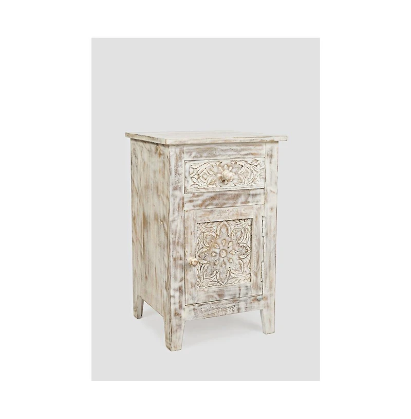 Jofran Global Archive Hand Carved Mango Wood Accent Table