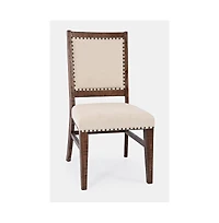 Jofran Fairview Transitional Solid Wood Upholstered Side Chair (Set of 2)
