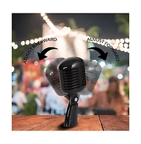 Pyle Classic Retro Dynamic Vocal Microphone, Vintage Style with 16' Xlr Cable (Black)
