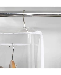 Florida Brands Garment Bag - Hanging Closet Organizer 42" - Zippered Cover with Rod