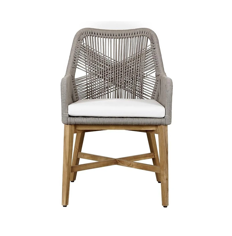 Kosas Home Marley Outdoor Dining Chair Ash Gray