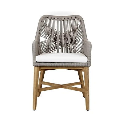 Kosas Home Marley Outdoor Dining Chair Ash Gray