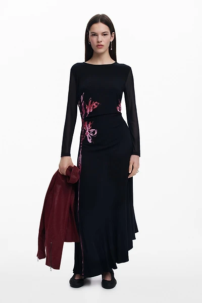 Desigual Women's Asymmetric lily long dress