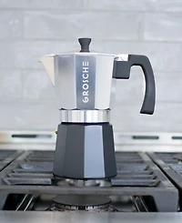 Grosche Milano Tuxedo Stovetop 6 Cup Espresso Maker Moka Pot