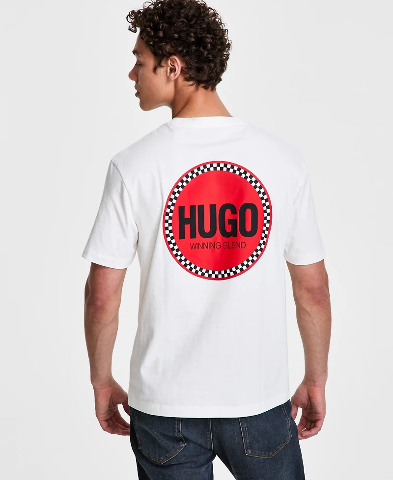 Hugo by Boss Men's Derdcho Relaxed Fit Short Sleeve Logo Graphic T-Shirt