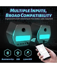 Edifier G2000 Pc Gaming Computer Speakers, Bluetooth Usb Aux