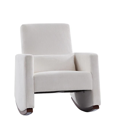 Hulala Home Tom Modern Rocking Chair with Solid Wood