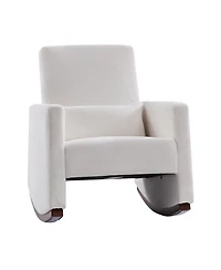 Hulala Home Tom Modern Rocking Chair with Solid Wood