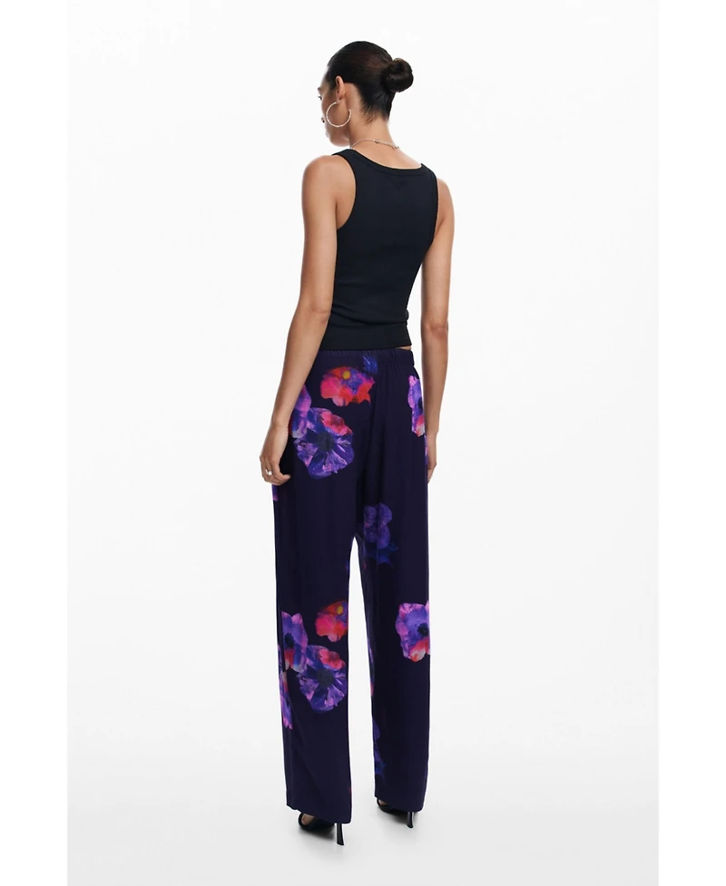 Desigual Women's Fluid floral pants