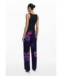 Desigual Women's Fluid floral pants