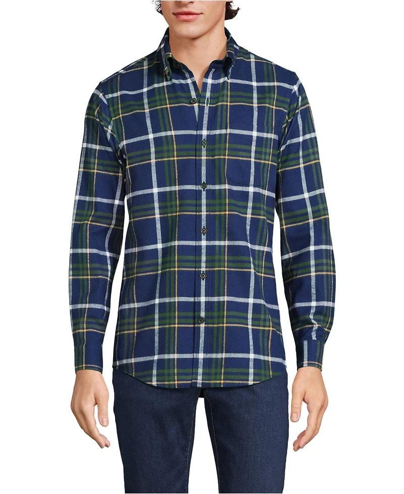 Lands' End Men's Traditional Fit Flagship Flannel Shirt