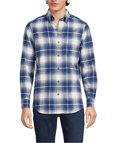 Lands' End Men's Traditional Fit Flagship Flannel Shirt