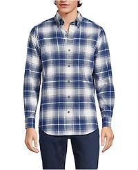 Lands' End Men's Traditional Fit Flagship Flannel Shirt