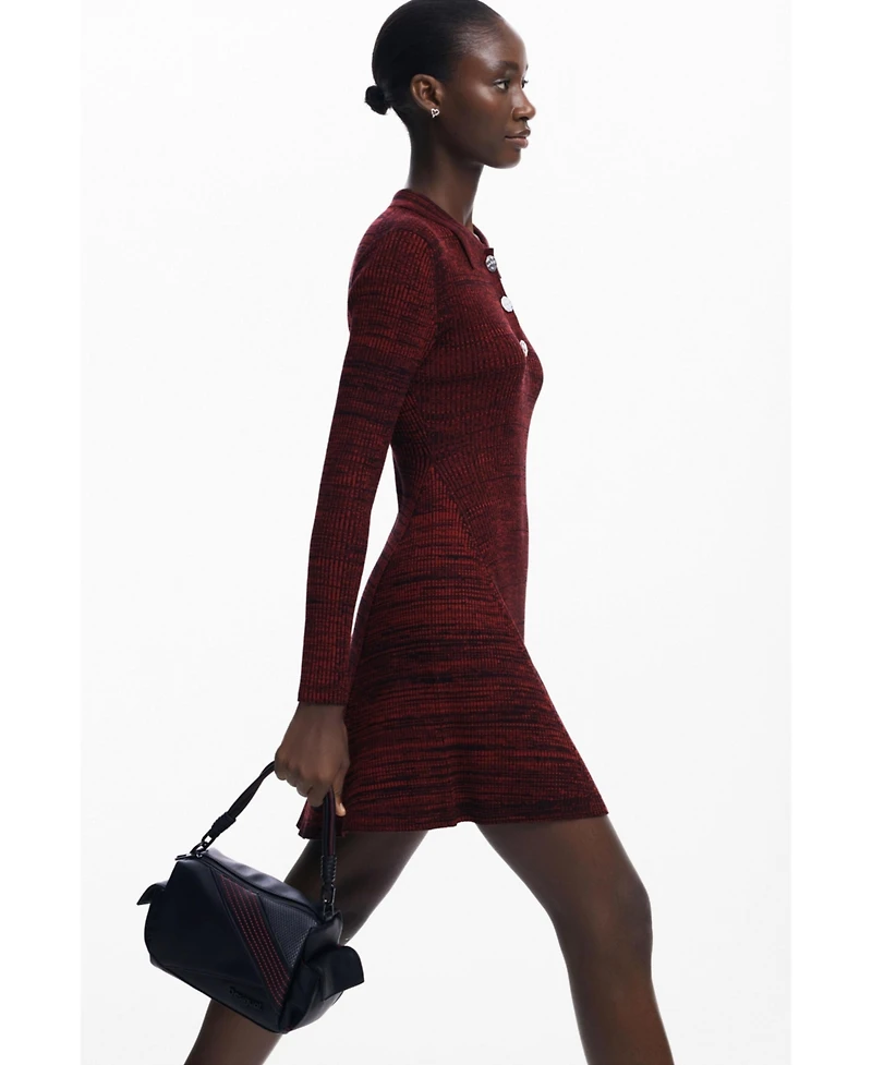 Desigual Women's Polo neck short dress