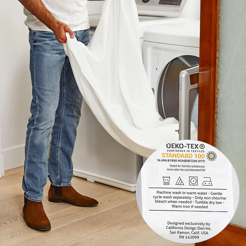 King Pillowcases - 100% Cotton, Set of 2 Soft & Cooling Sateen Weave Cases, Perfect Fit for Pillows by California Design Den