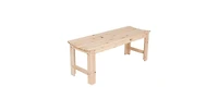 Slickblue Outdoor Patio Backless Cedar Wood 4-ft. Garden Bench