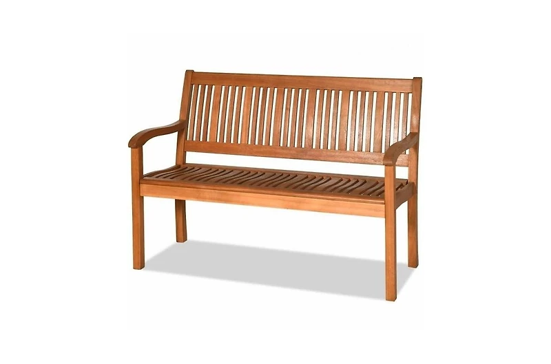 Slickblue FarmHome Slatted 2 Seater Garden Eucalyptus Bench