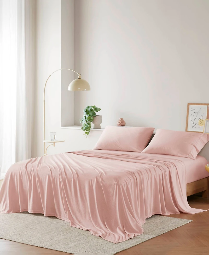 Intelligent Design Jersey-Knit Cotton Blend -Pc. Sheet Set