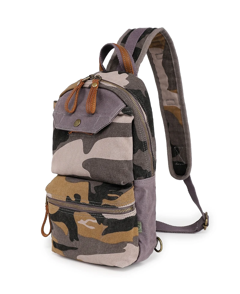 Tsd Brand Mountain Leaf Top Handle Sling Bag