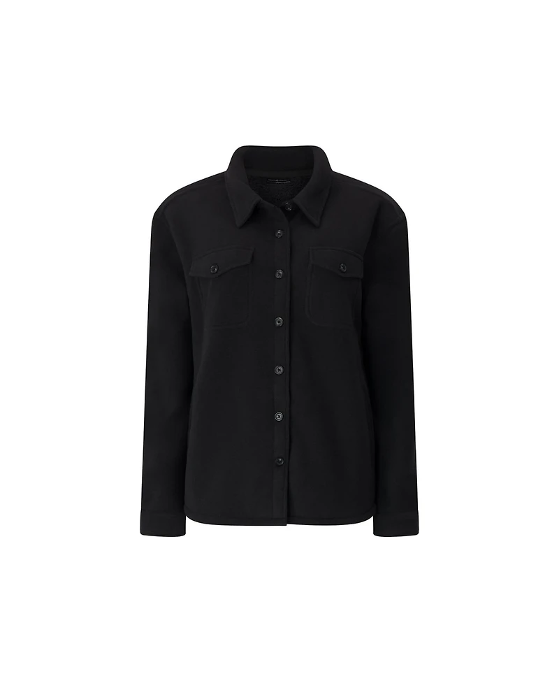Heat Holders Women's Jacqueline Long Sleeve Solid Shirt Jacket