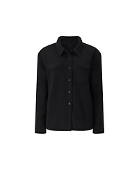 Heat Holders Women's Jacqueline Long Sleeve Solid Shirt Jacket