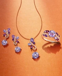 Le Vian Multi Gemstone Nude Diamond Ring Earrings Pendant Necklace Collection In 14k Rose Gold