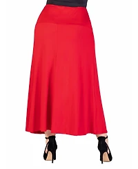 24seven Comfort Apparel Plus Maxi Skirt