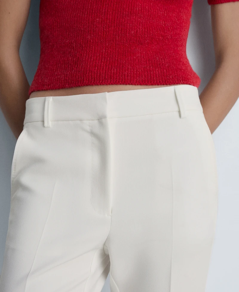 Mango Women's Pleat Straight Trousers