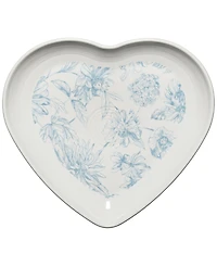 Fiesta Botanical Floral Heart Shaped Plate 9"